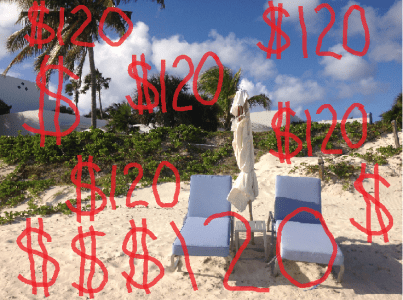 Expensive beach chairs